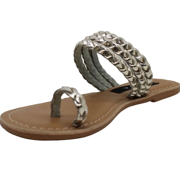 Aqua Slay Fabric Open Toe Casual Strappy Sandals - Picture 1 of 9